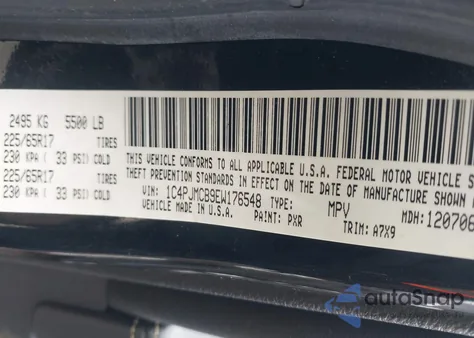 2014 Jeep Cherokee Latitude z USA, uszkodzony, nr VIN 1C4PJMCB9EW176548